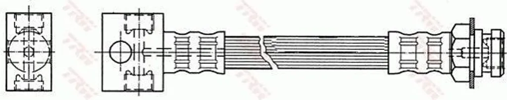 Flexible de Frein TRW PHA389 Qualité OE 8952000162 Haute Résistance