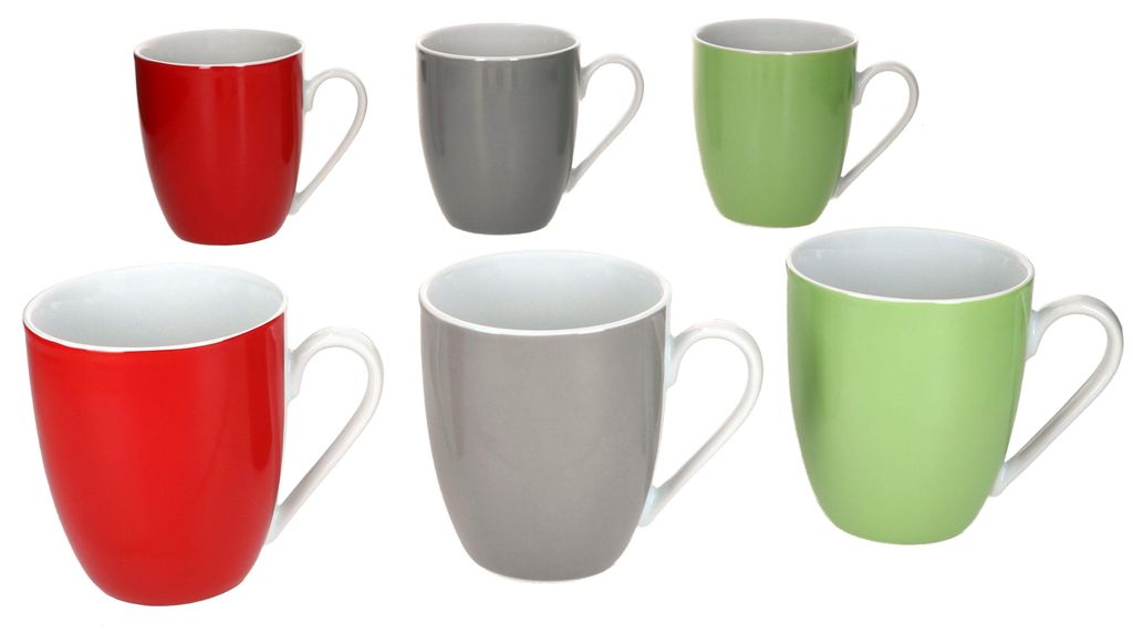 6x Variant Trio Kaffeebecher 350ml Porzellan-Tassen 6 Produktbild 