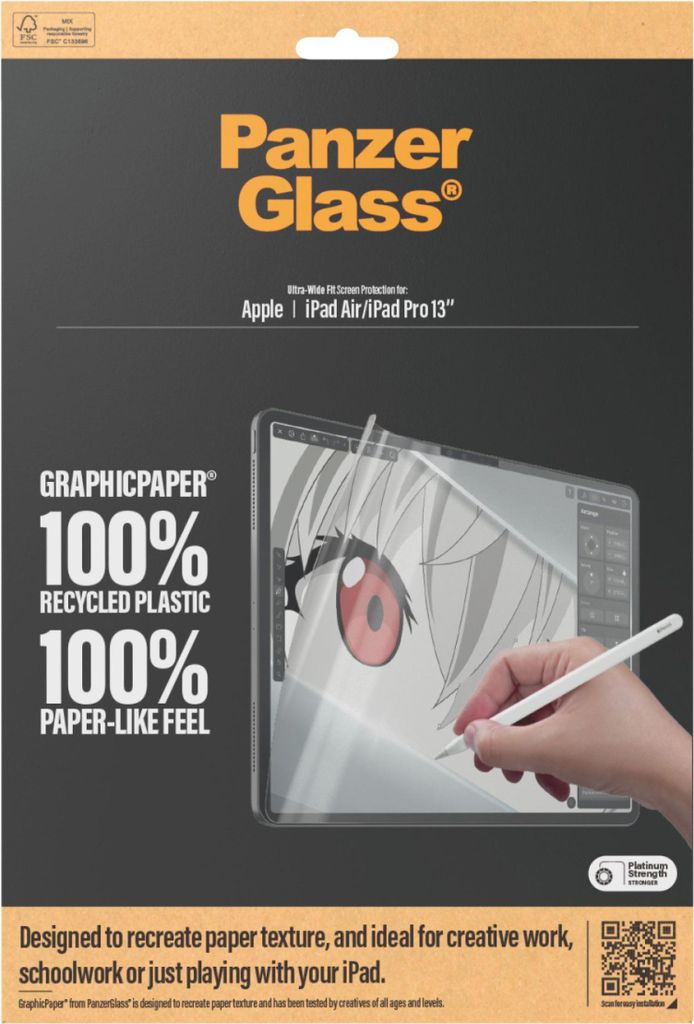PanzerGlass GraphicPaper Ultra-Wide Fit Screenprotector Productafbeelding 