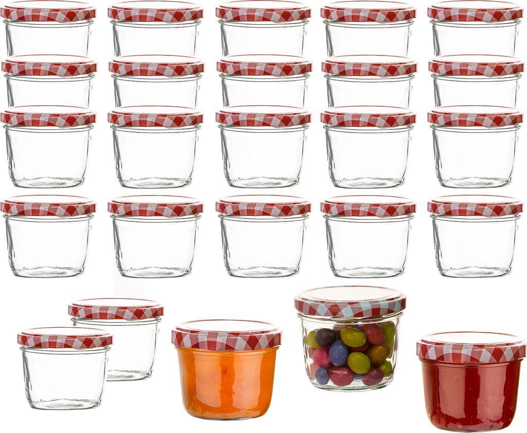 BigDean 24x Marmeladengläser 230ml - Mini Einmachgläser TO Produktbild 