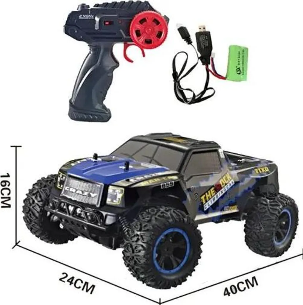 Buggy Radiocommandé 2,4 GHz Grande Échelle 1/10 - Pneus Sable 12 km/h