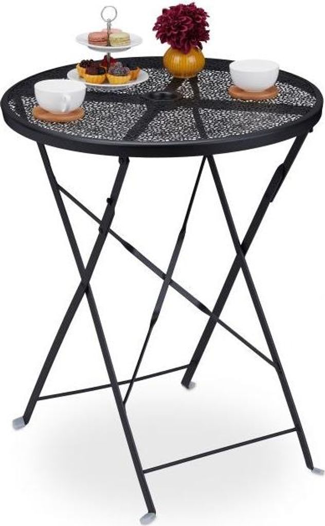 Balkontisch klappbar schwarz