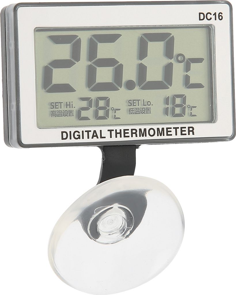 Thermometer,Aquarium Thermometer,Temperaturmessgerät,Tauchtemperaturmessgerät,Saugnapf Aquarium Thermometer