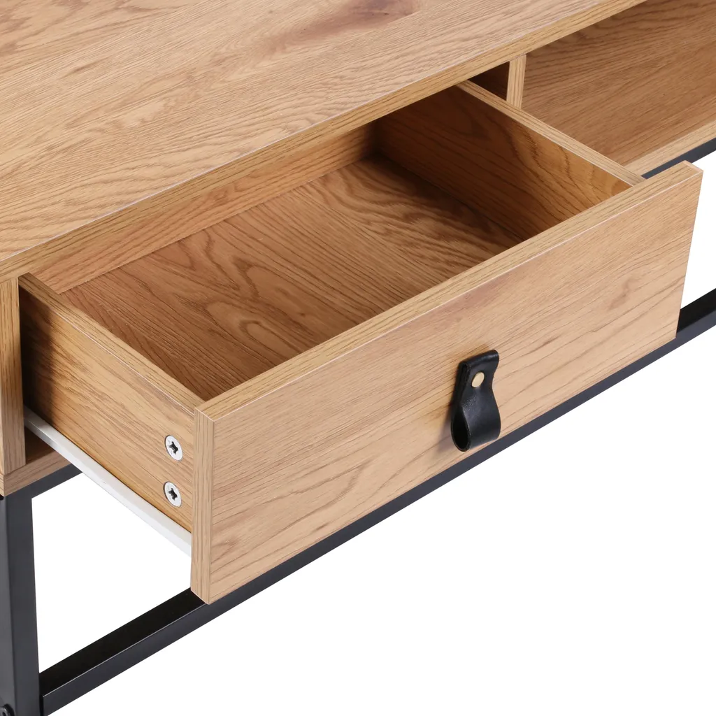 Table Basse Abbott : Solution Stable et Design en Bois et Métal