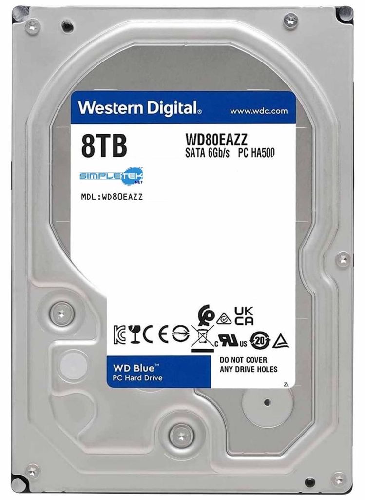 Wd Blue 8tb Hard Disk 3,5" Sata Interno Hdd Server Nas Dvr Immagine del prodotto 