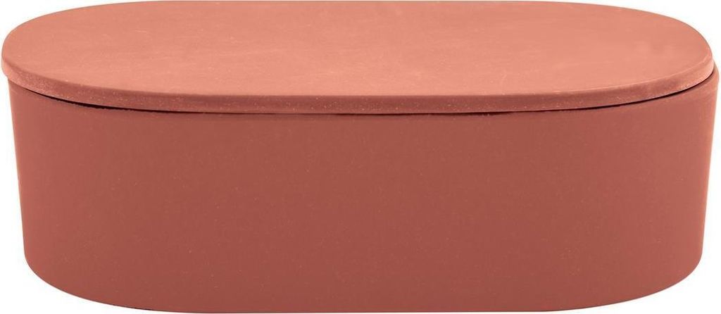 spirella TAKEO Aufbewahrungsdose Terracotta Rot Bambus Produktbild 