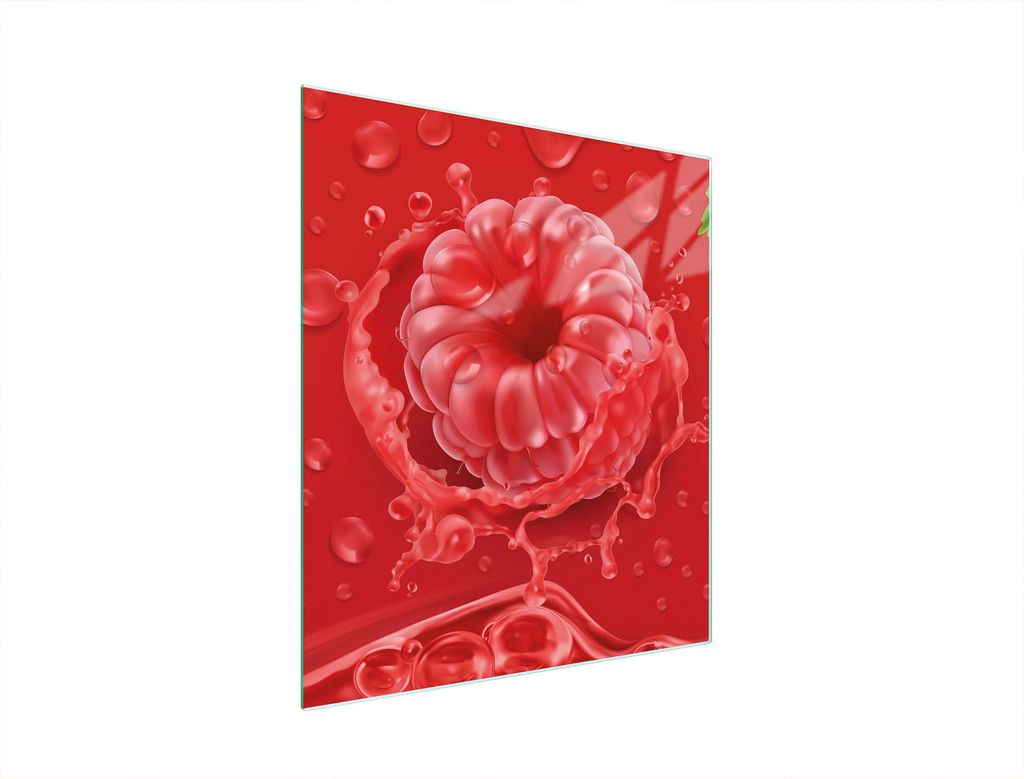 Glasschneidebrett 45x52 Himbeere