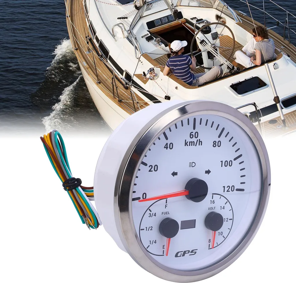 Combiné d'instruments GPS 110mm avec Jauge de Carburant et Voltmètre 12V - 3