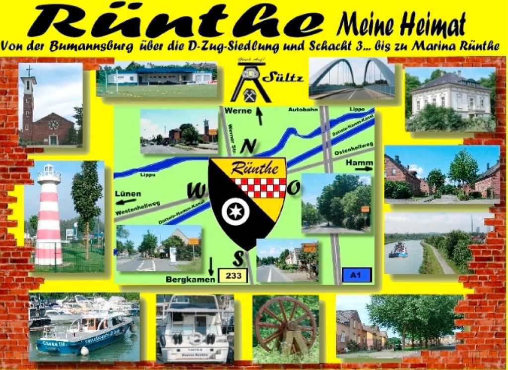 RÜNTHE - meine Heimat - von der Baumannsburg über die D-Zug-Siedlung und Schacht 3 bis zu Marina Rünthe
