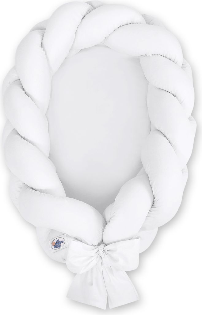 2-in-1 geflochtener Babykokon - Weiß