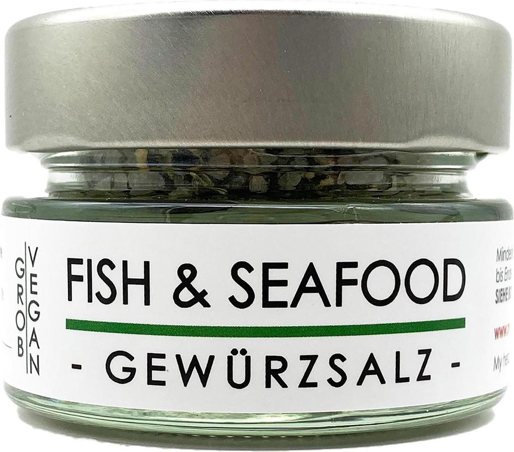 my herbs Fish & Seafood Gewürzsalz - Meersalz mit Gewürzen 60 Gramm im Glas