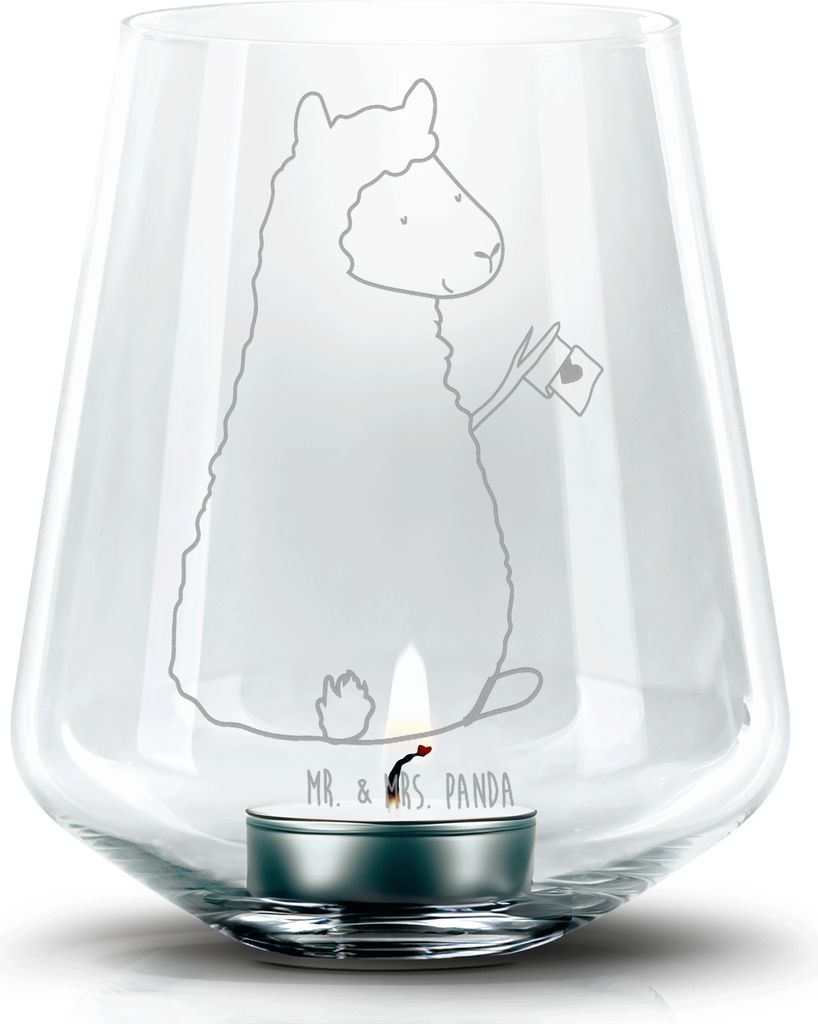 Mr. & Mrs. Panda Laterne Alpaka Fahne - Transparent - Produktbild 