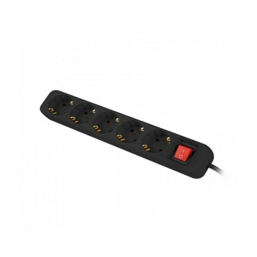 Lanberg PS1-05F-0300-BK Lanberg Steckdosenleiste 5x Schuko Productafbeelding 