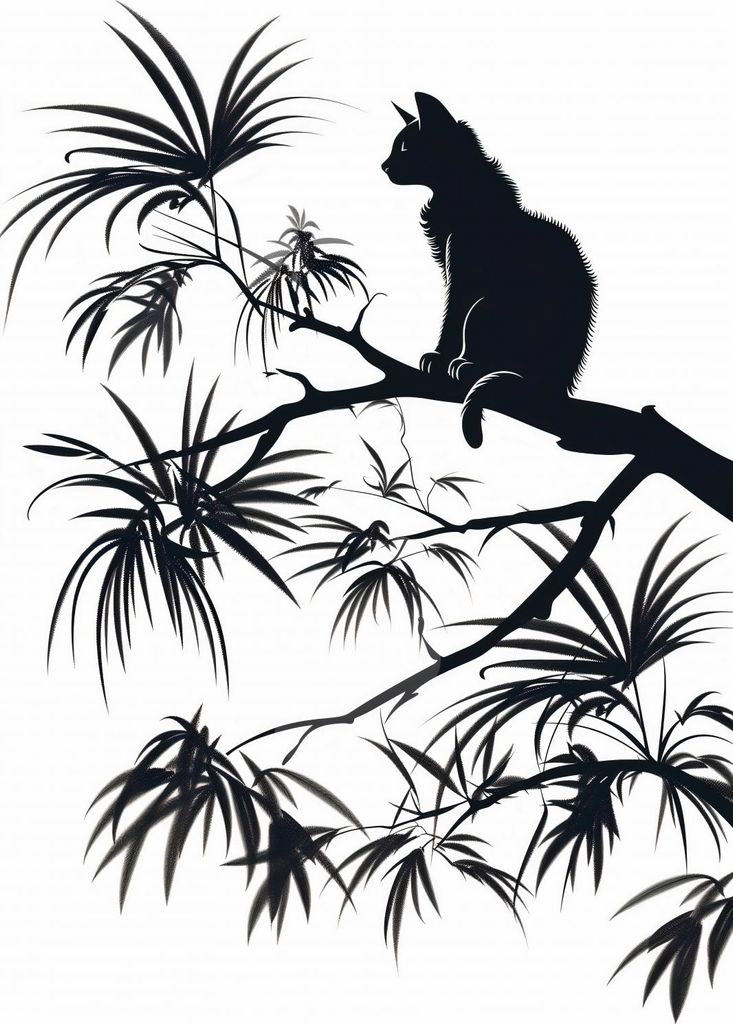 Poster 61x91,5cm Auf einem Ast