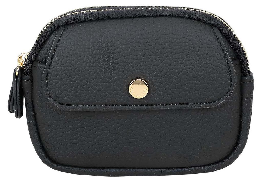 Gallantry, Noria Damengeldbörse im minimalistischen Design mit Fächern, Schwarz
