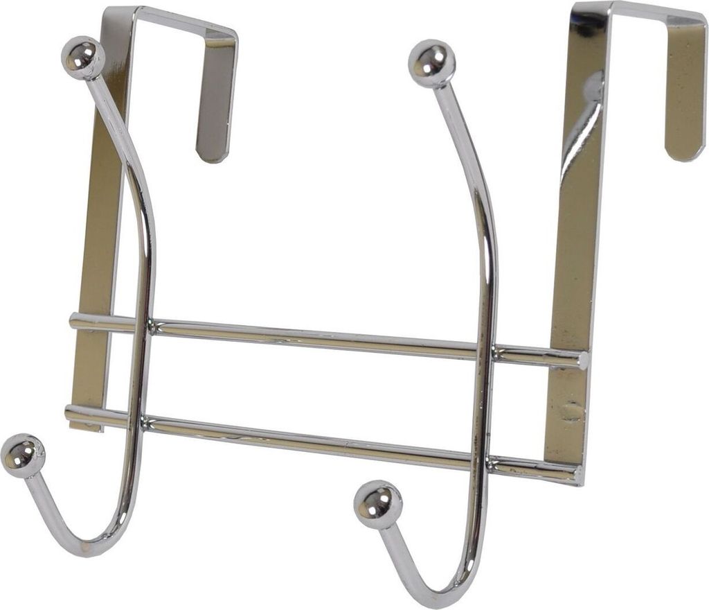 Türgarderobe verchromt Türhaken Kleiderhaken Schrankgarderobe Handtuchhalter