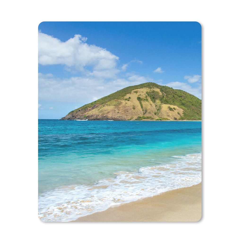 MuchoWow Mauspad Mousepad Meer - Tropen - Strand - Pflanzen 19x23 cm - Mousepads - Maus Mat - Pad - Mausunterlage - Mauspads - Spielen