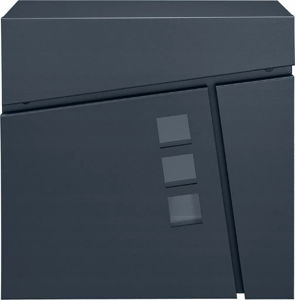 Boîte aux lettres sécurisée MTEC TWIST acier anthracite RAL 7016 anti-pluie
