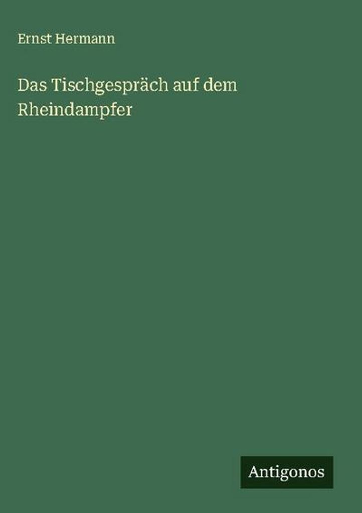 Das Tischgespräch auf dem Rheindampfer