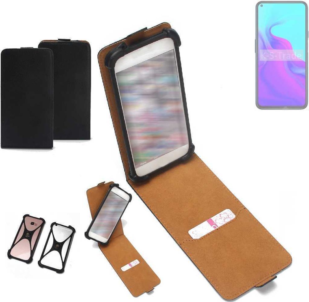 K-S-Trade Handyhülle Schutzhülle kompatibel mit Cubot X30 P Hülle Case Cover Flip Style Bumper schwarz 1x