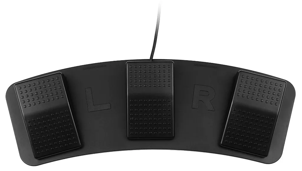 Triple pédalier de commande USB mécanique FS23-Pro pour PC et console