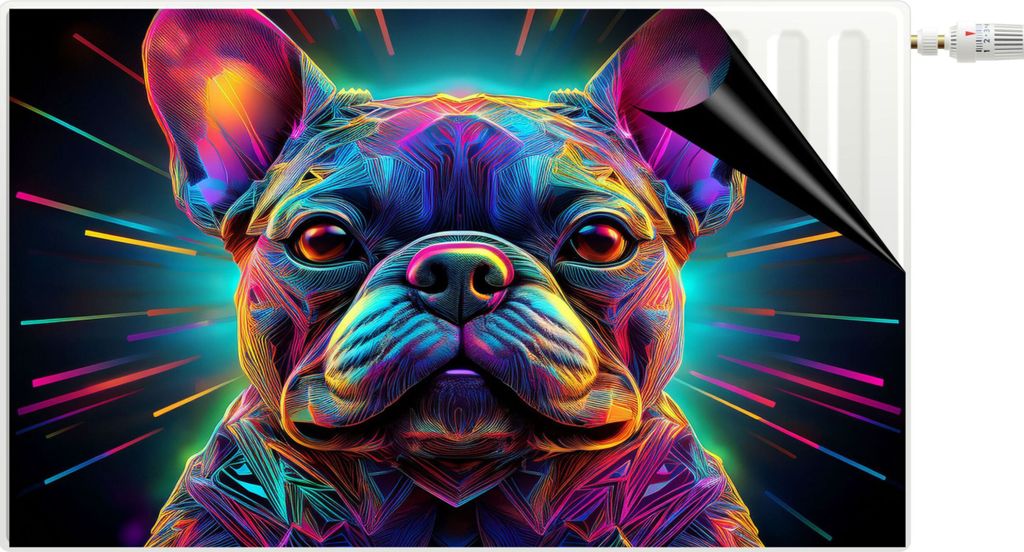 Magnetická podložka Magnetický kryt chladiče Neonový pes Obrázek produktu 
