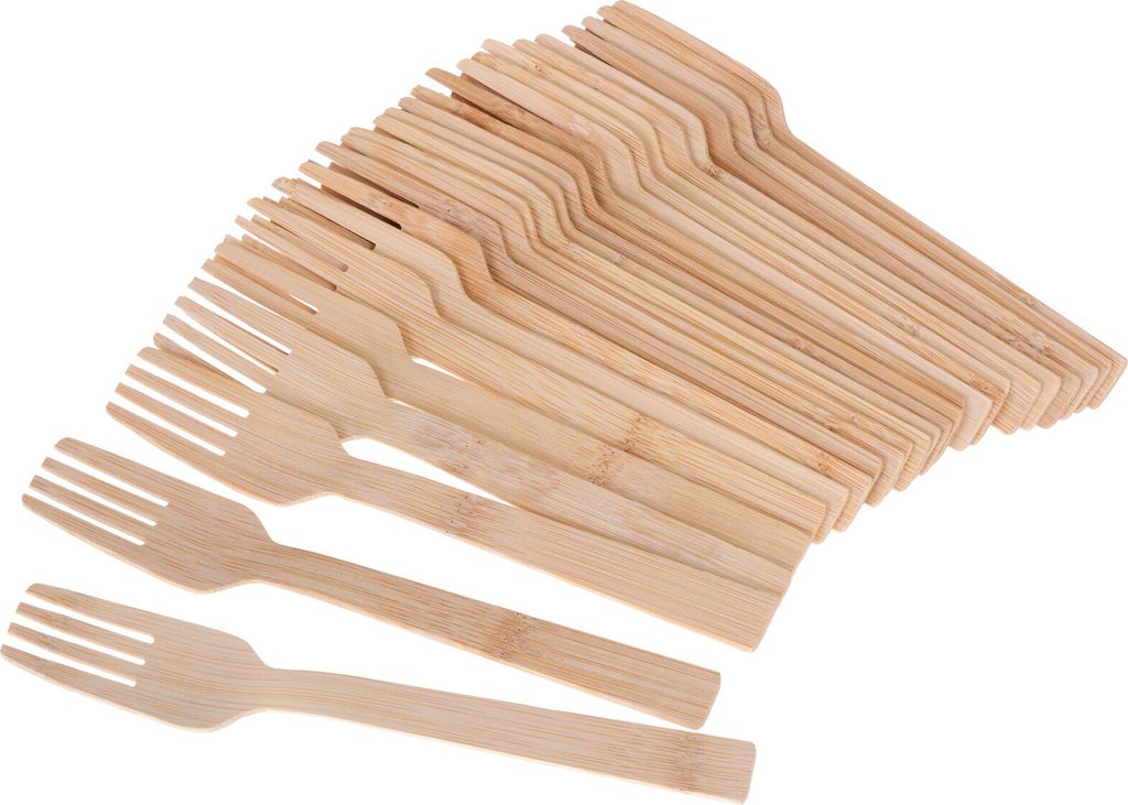 GRÄWE Bambus-Gabel Set 25 Stück 16,5 cm