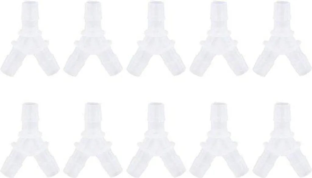 Raccords souples pour tuyau aquarium - 10 connecteurs avec valve 3 voies
