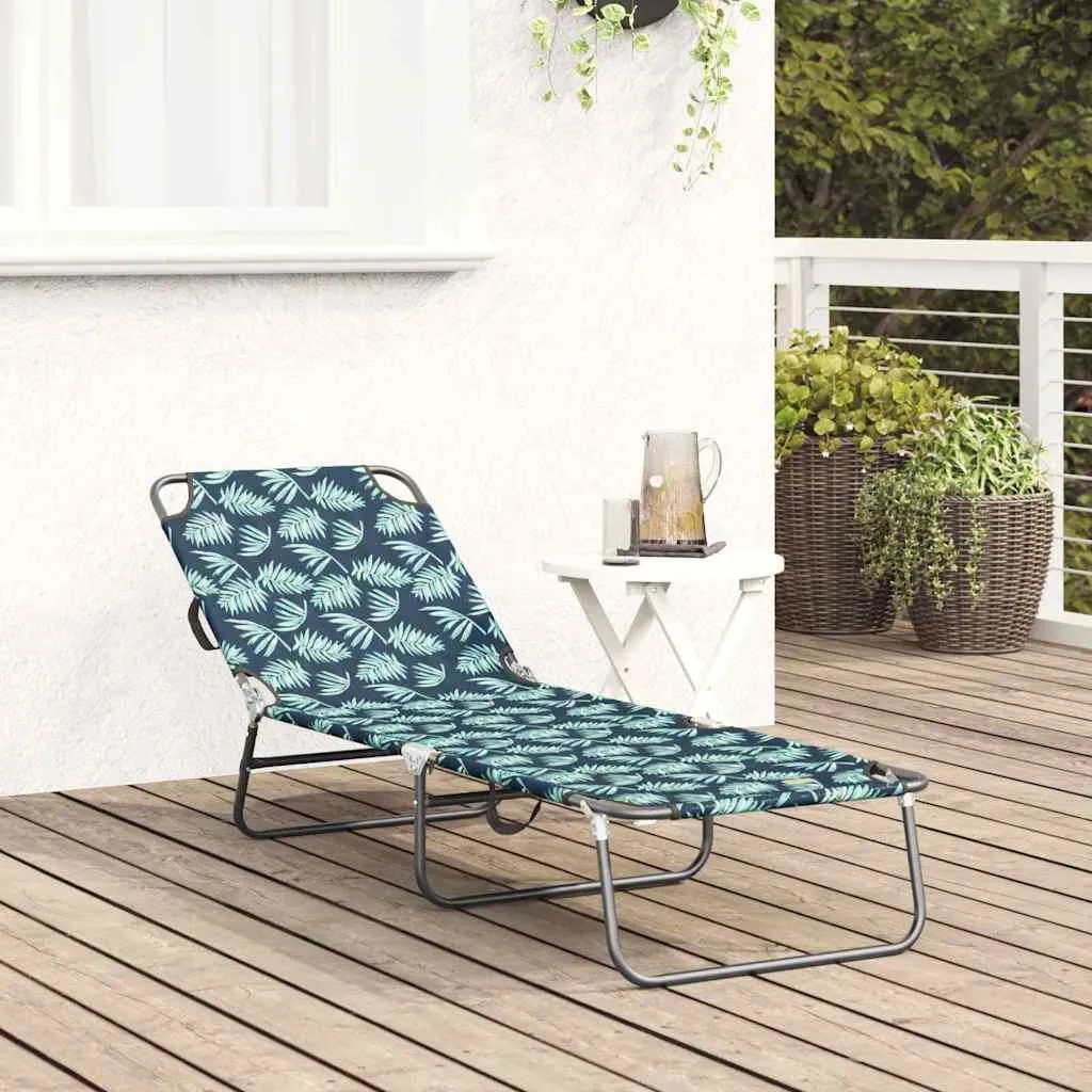 Transat pliable avec coussin confort vert - Bain de soleil 189 cm XL