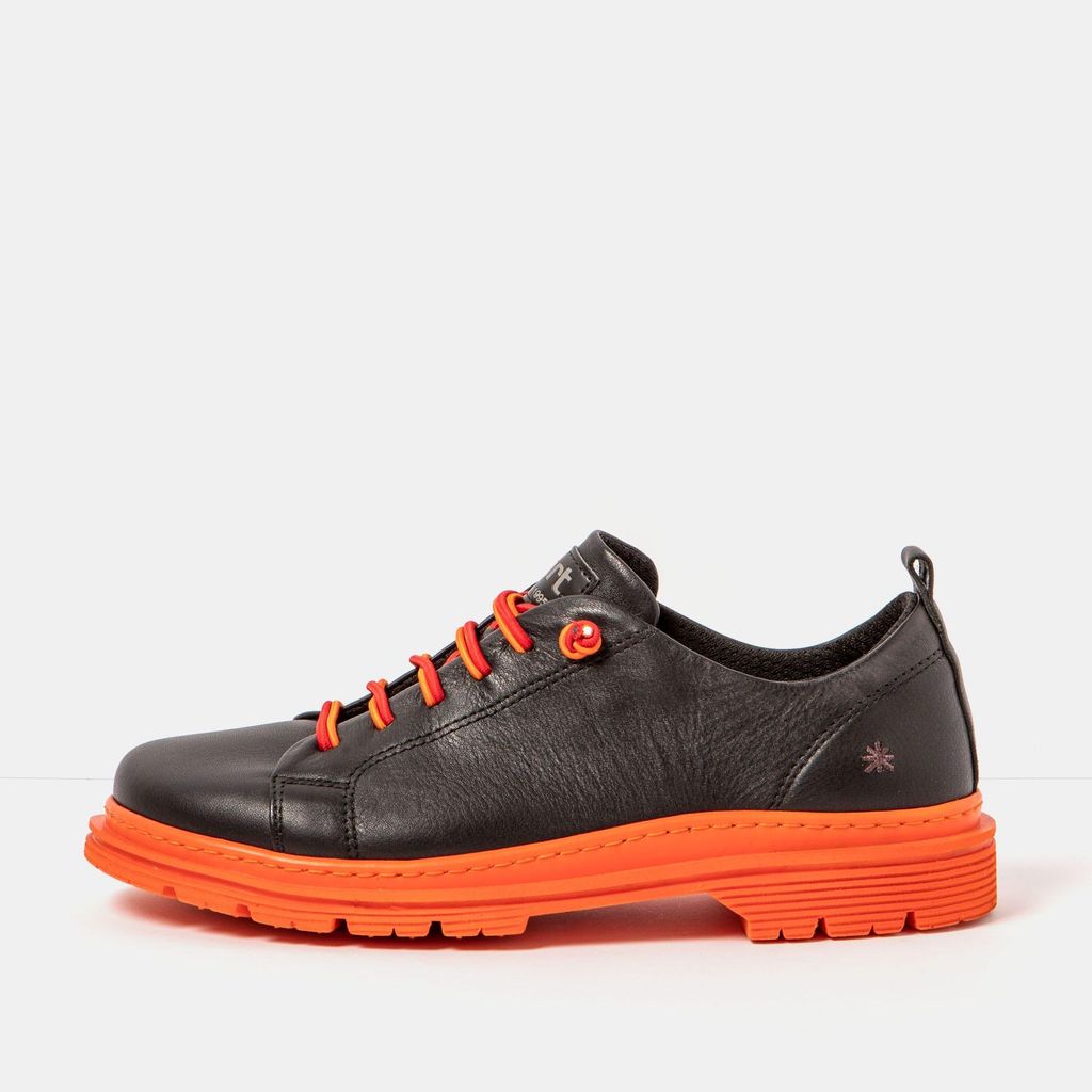 Art Schuhe Uni 1897 NAPPA BLACK-ORANGE/ BIRMINGHAM Farbe Schwarz