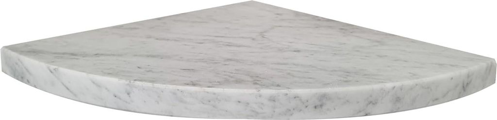 Carrara-Marmor-Eckregal - langlebig und feuchtigkeitsbeständig - 1 Stück - Italienisch