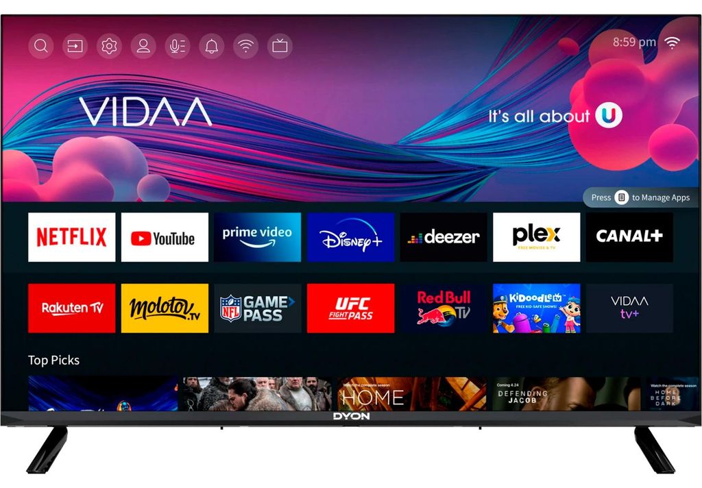 DYON Smart 40 VX-2 Smart LED TV, Full HD, portail Image du produit 