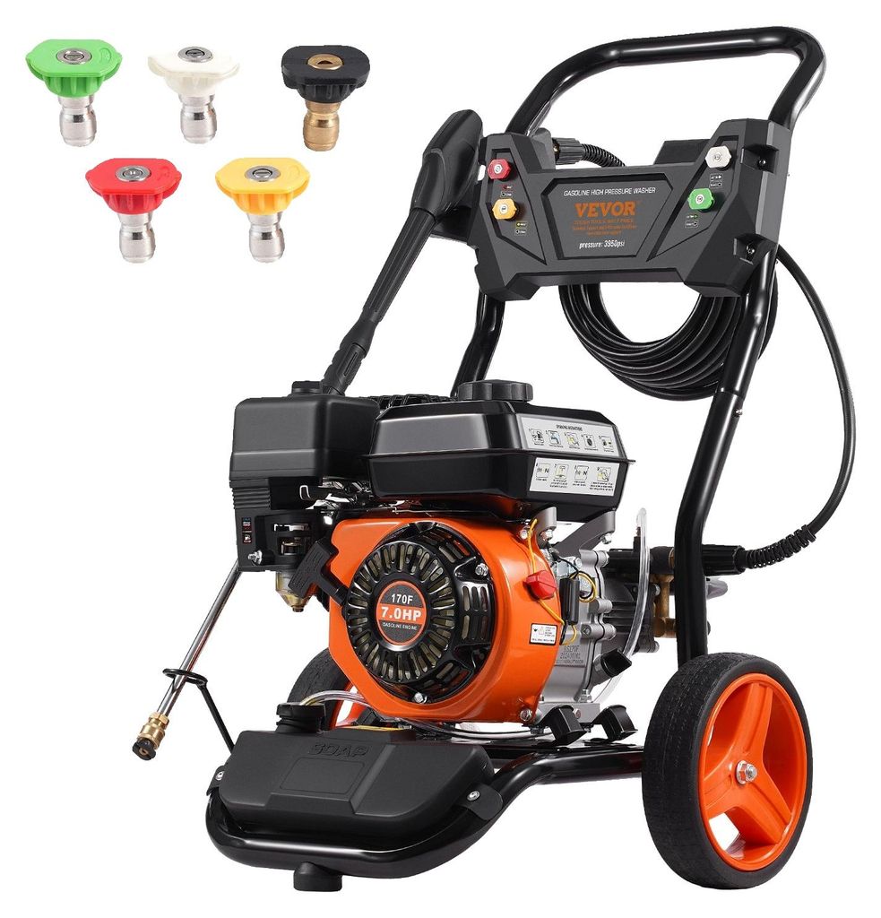 Plynový vysokotlakový čistič VEVOR, 3950 PSI 10 l/min, 2,6 Obrázok produktu 