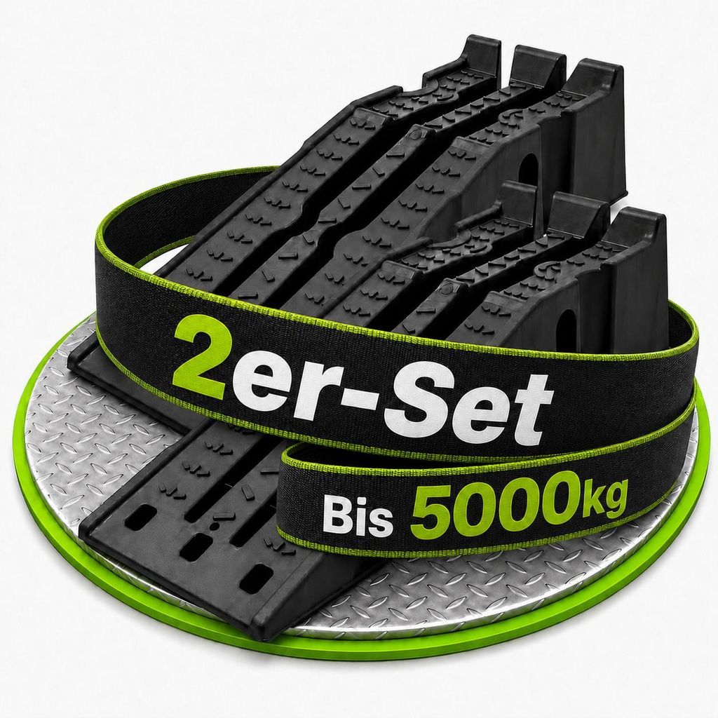 Auffahrrampen KFZ 2er-Set bis 5000 kg, 90,5 x 30,5 x 21,6 Produktbild 
