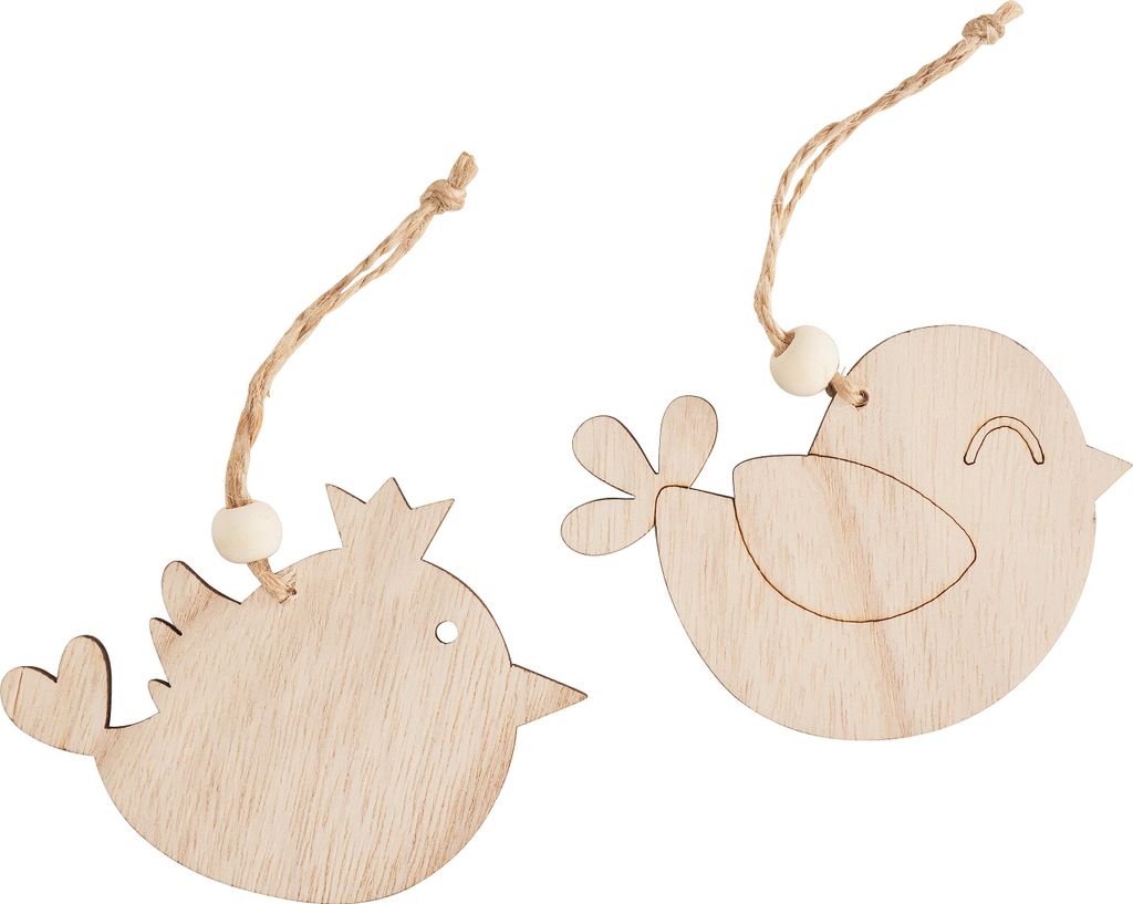 VBS Holz-Anhänger "Vögel", 2er-Set Produktbild 