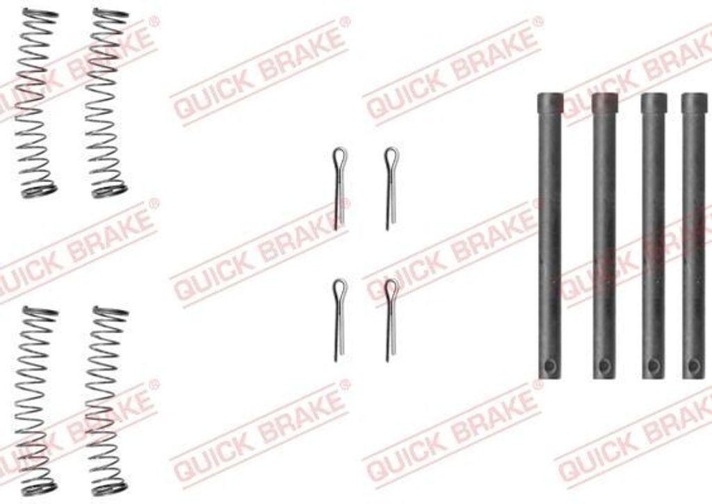 QUICK BRAKE 109-1210 Zubehörsatz Scheibenbremsbelag für LAND ROVER 110/127 (LDH) 90 (LDV)