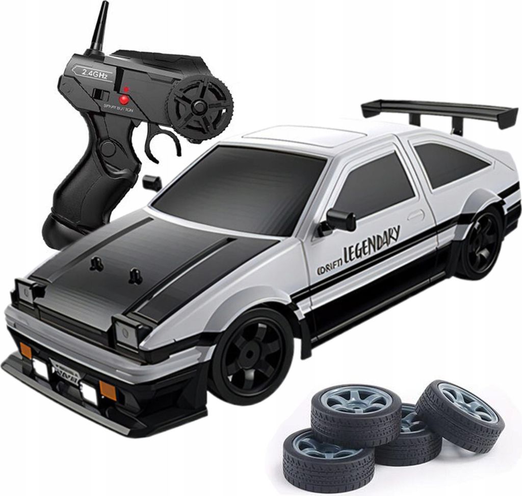 Rc Auto Drift 4X4 1:16 Led Rauch Austauschbare Reifen 2.4 Ghz Fernbedienung