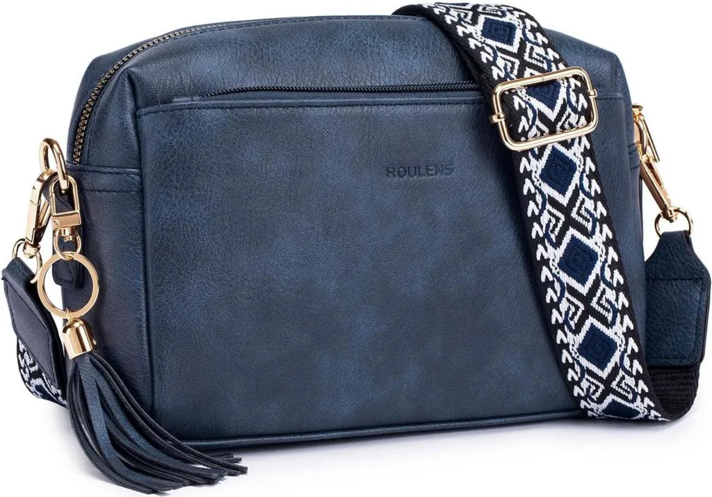 Petit sac à main bandoulière femme en cuir synthétique bleu ciel