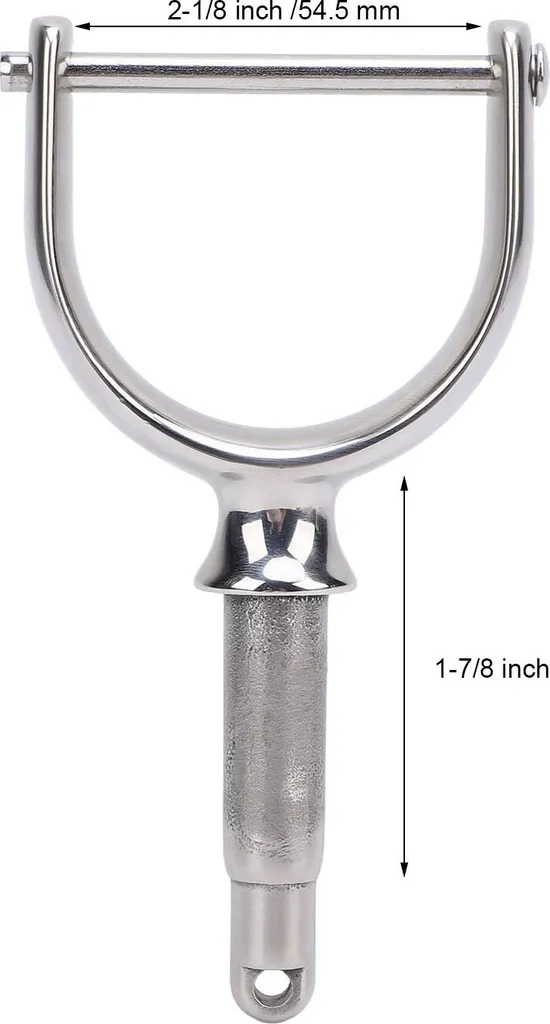 Dame de nage et verrou de gouvernail latéral en acier pour petit bateau - 5