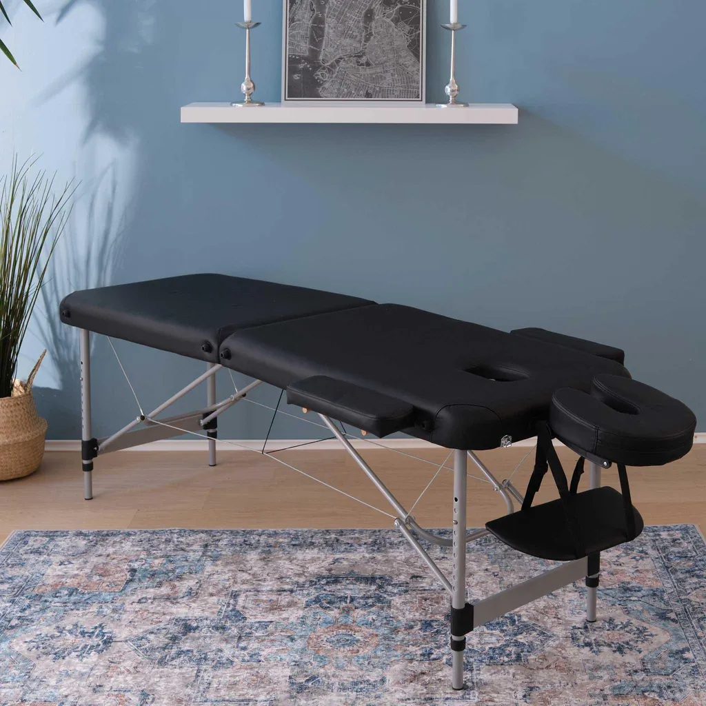 Table de massage stable Core A200 noire : finis les plateaux instables - 2