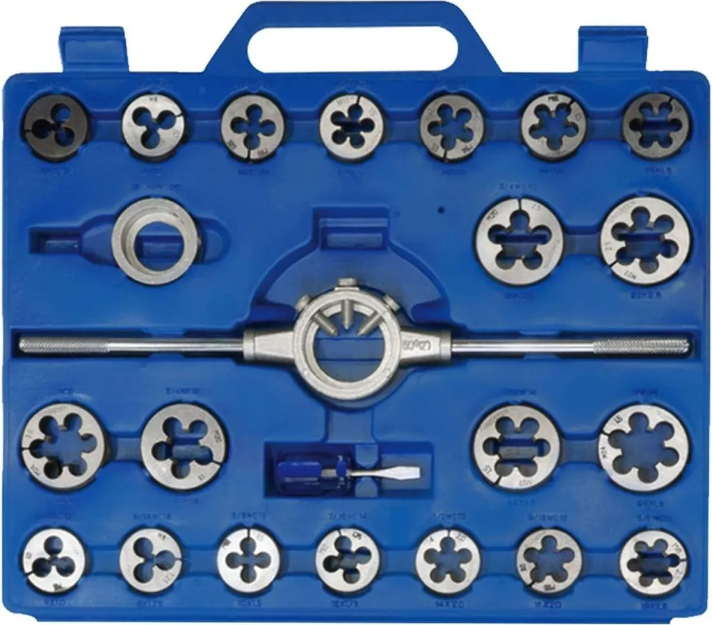 SW-Stahl 82250L-ZOLL Coffret de taraudage et filières 45 pcs UNC/UNF