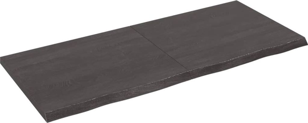 "2026 Promotion" Tischaccessoires, Tischplatte, Dunkelbraun, 140x60x(2-4)cm Massivholz Eiche - Tischplatten CC9357