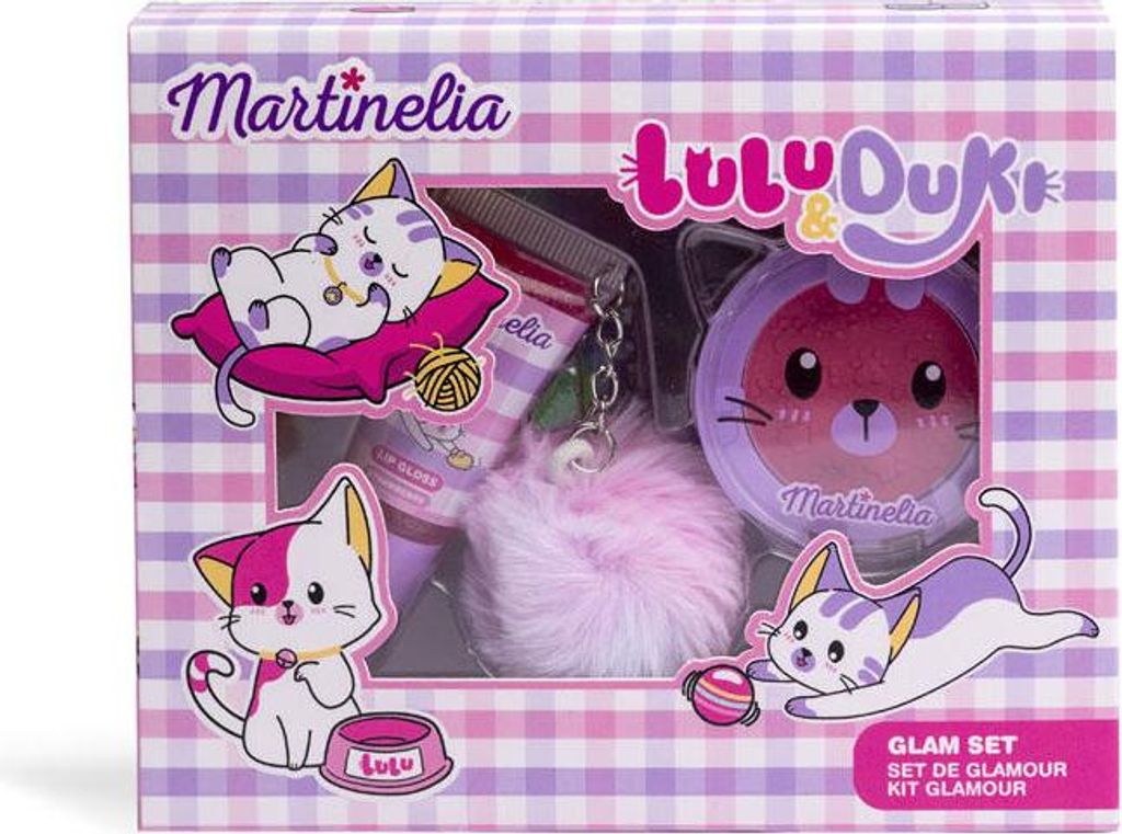 Martinelia | Glam Set Kinderkosmetik - 2 Elemente - Lippenstift Und Glitzer - Geschenk Fr Kinder - Spielzeugset