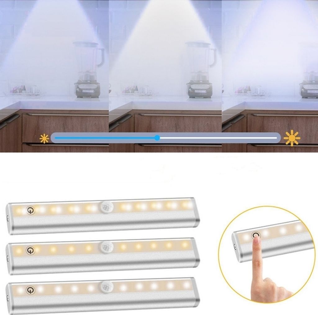 INF LED-Lichtleisten mit Fernbedienung im 3er-Pack