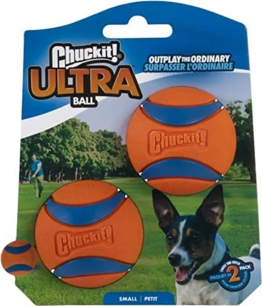 Set 2 Palline Chuckit Ultra Ball S - Gioco Riporto Professionale 5 cm
