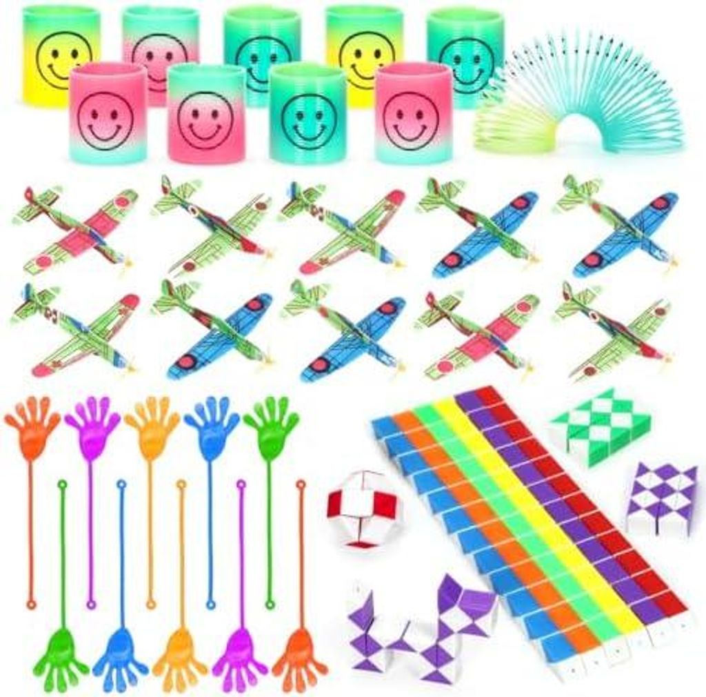 Kinder Geburtstag Mitgebsel Set, Party Mitgebsel Kinder, Mitgebsel Set Styroporflieger, Klatschhand, Kindergeburtstag Gastgeschenke Mädchen Jungen...