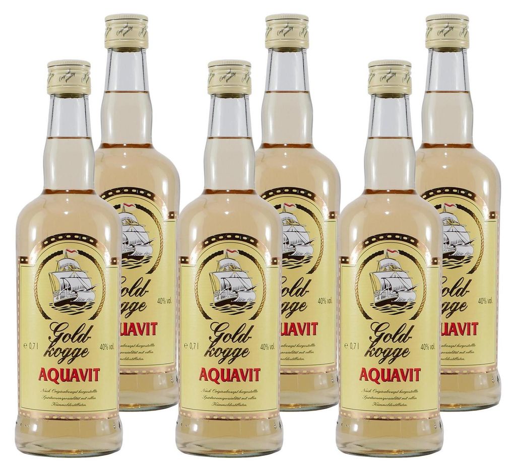 Goldkogge Aquavit (6 x 0,7L) Produktbild 