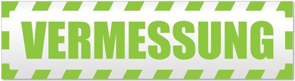 Kiwistar - Autoaufkleber - Lindgrün - 30 x 8 cm - Vermessung gestreift - Hinweis Aufkleber Sticker für Auto, Kfz, Fahrrad, PKW, LKW