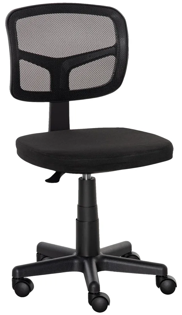 Chaise de bureau ergonomique à roulettes réglable avec dossier en maille