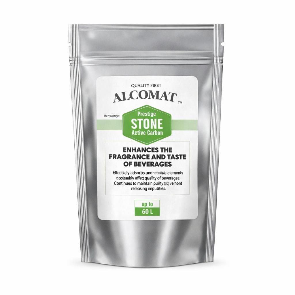 Alcomat Prestige STONE Active Carbon | aus Steinkohle | verstärkt den Duft und Geschmack | verbessert den Geschmack von Alkohol| bis 60L | 1 Stück
